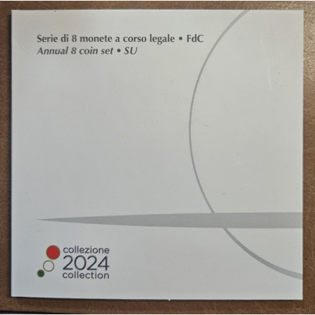 Italy 2024 set of 8 coins (BU)