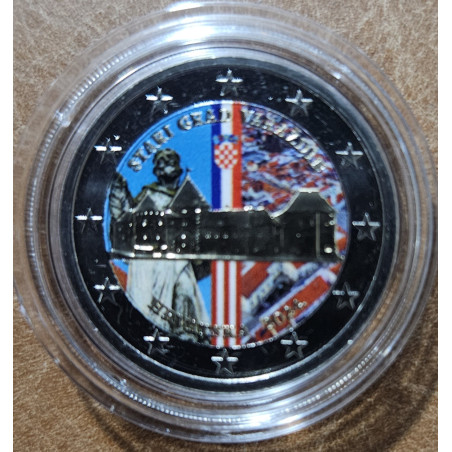 2 Euro Horvátország 2024 - Varaždin óvárosa III. (színezett UNC)