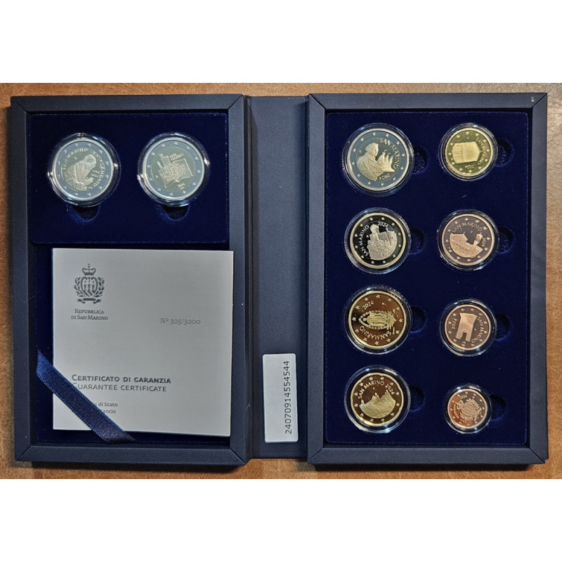San Marino 2024 set of 10 coins (Proof)