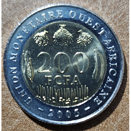 Západoafrický CFA frank 200 frankov 2005 (UNC)