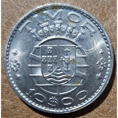 East Timor 10 Escudos 1970 (Aunc - spots)