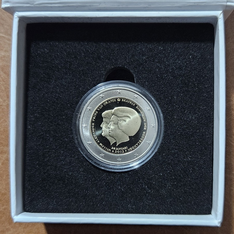 euroerme érme 2 Euro Hollandia 2013 - Dupla portré (Proof)