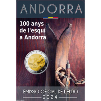2 Euro Andorra 2024 - 100 rokov lyžovania v Andorre (BU)