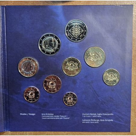 Latvia 2024 set of 9 eurocoins (BU)