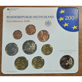 euroerme érme Németország 2008 \\"A\\" - 9 részes forgalmi sor (BU)