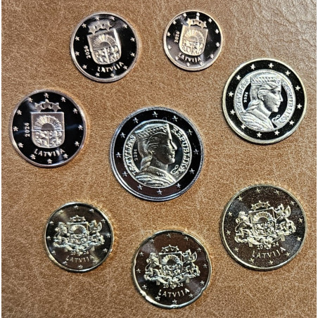 Latvia 2024 set of 8 eurocoins (UNC)