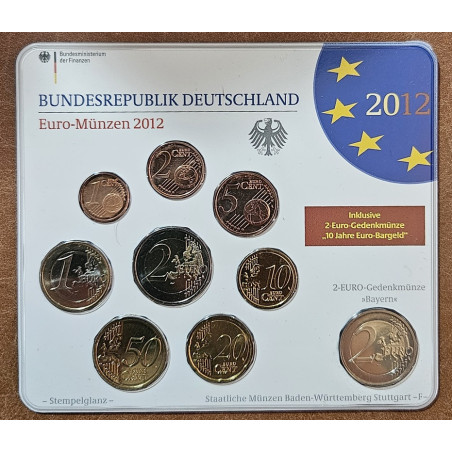 eurocoin eurocoins Set of 7 coins Germany 2012 \\"F\\" (UNC)