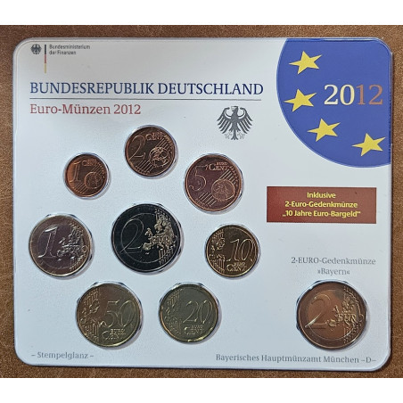 euroerme érme Német 7 részes forgalmi sor 2012 \\"F\\" (UNC)