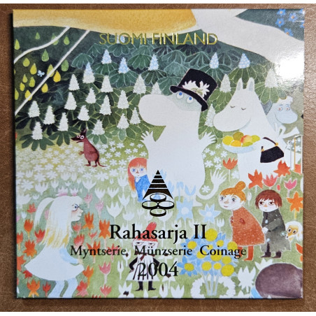 Fínsko 2004 - sada 8 euromincí Moomins (BU)