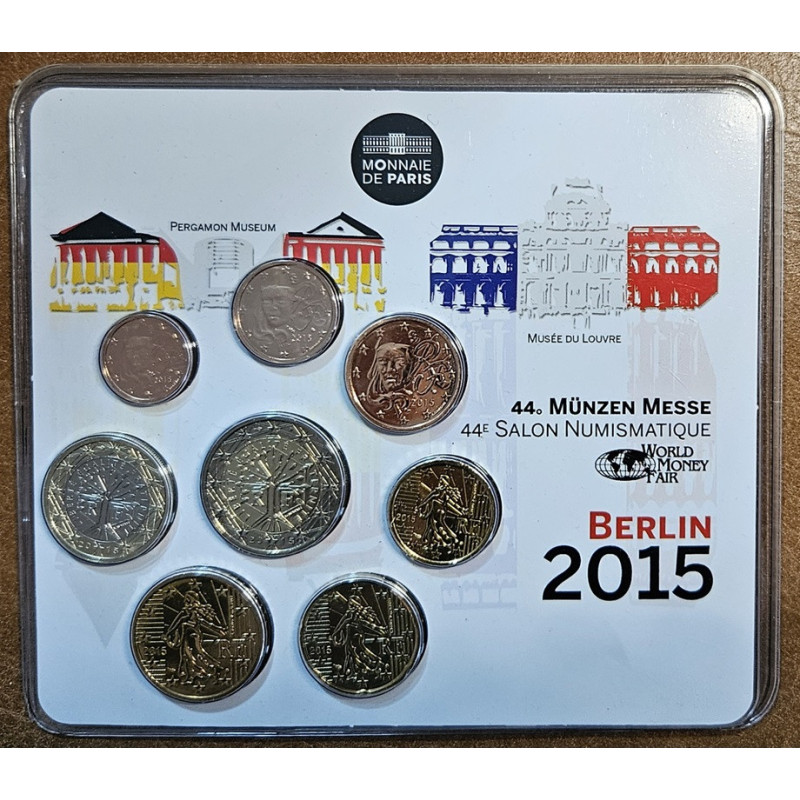 Euromince mince Francúzsko 2015 Money fair - sada 8 euromincí (BU)