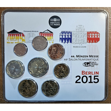 euroerme érme Franciaország 2015 Money fair- 8 részes forgalmi sor ...