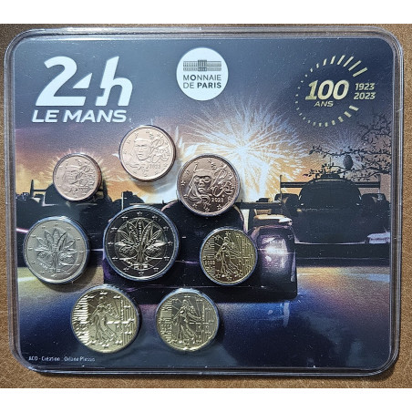 France 2023 miniset of 8 coins Le Mans (BU)