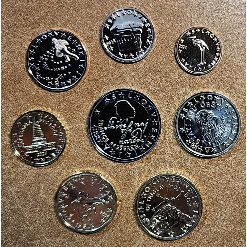 Slovenia 2024 set of 8 coins (UNC)