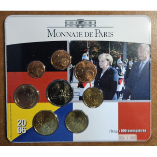 Francúzsko 2006 sada 8 euromincí Merkel (BU)