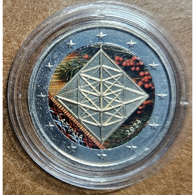 2 Euro Lotyšsko 2024 - Puzuris: Symbol celistvosti II. (farebná UNC)