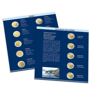 2 Euro 2024 listy do albumu Leuchtturm NUMIS (nemčina)