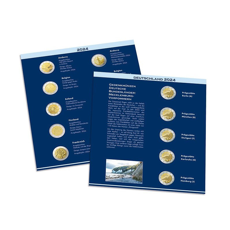 Numis 2 Euro oldalak 2024 német nyelvben