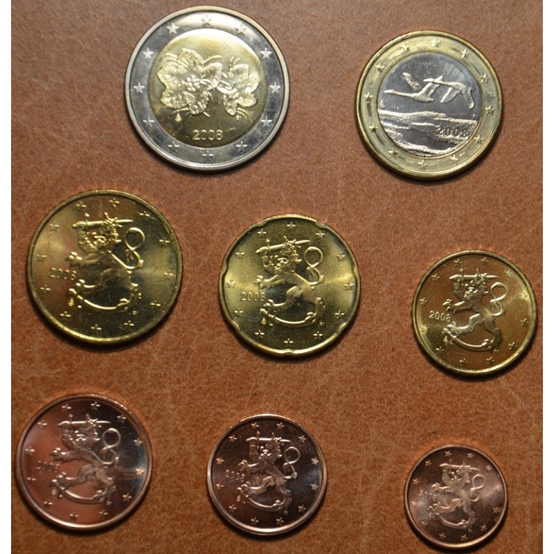 Euromince mince Fínsko 2008 sada 8 euromincí (UNC)