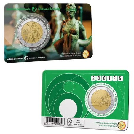 2 Euro Belgium 2025 - National lottery (BU french text)