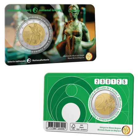 2 Euro Belgium 2025 - A nemzeti lottó (BU holland szöveg)