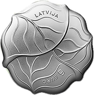 5 Euro Lettország 2024 - Káposzta (Proof)