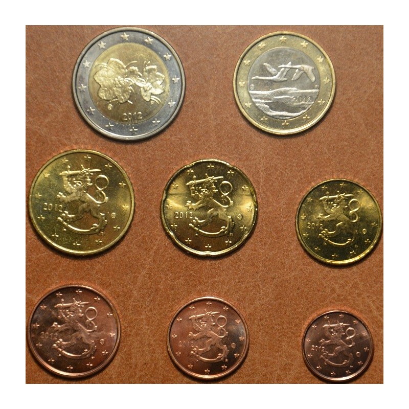 Euromince mince Fínsko 2012 sada 8 euromincí (UNC)