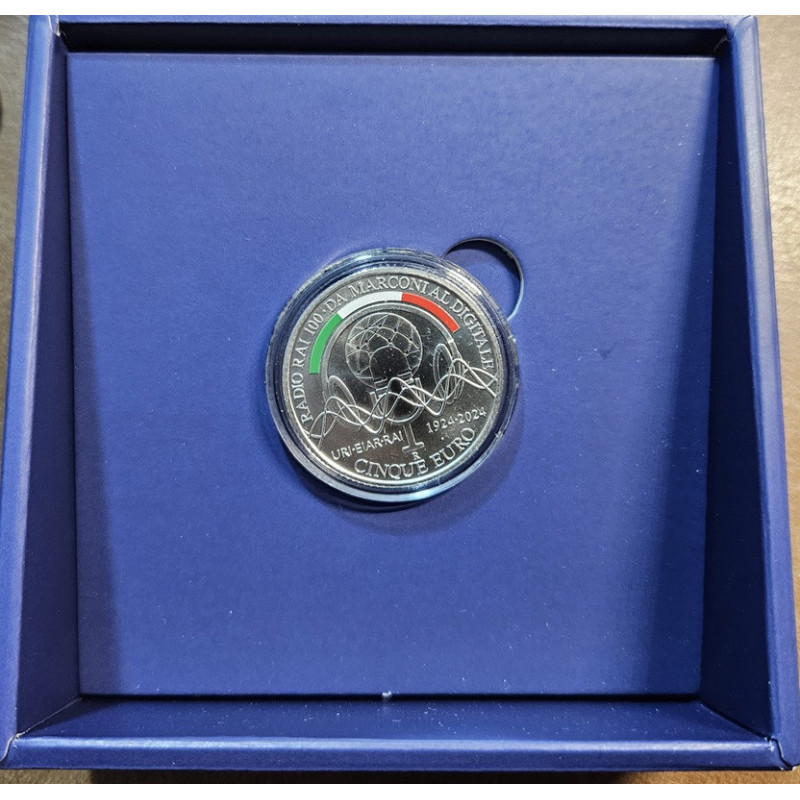 5 Euro Taliansko 2024 Guglielmo Marconi (BU)