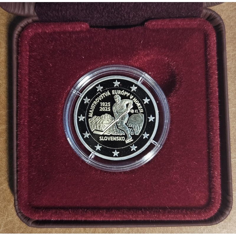 2 Euro Slovakia 2025 - 100 years from the 1st Ice Hockey European Championship (Proof)
