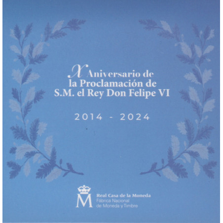 10 Euro Spanyolország 2024 Don Felipe VI (Proof)