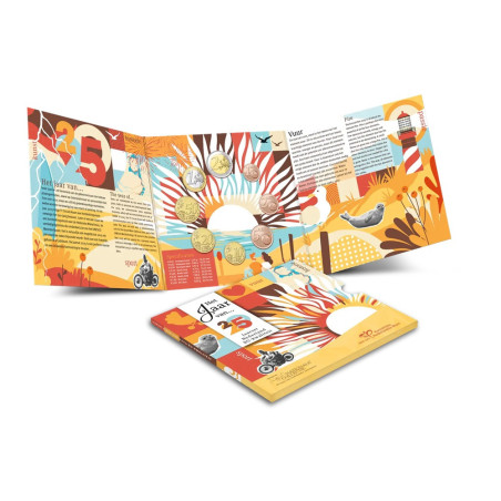 Netherlands 2025 set of 8 coins Fireworks (BU)