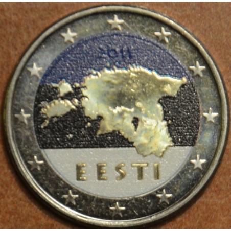euroerme érme 2 Euro Észtország 2011 II. (színezett UNC)