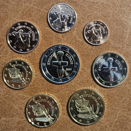 Cyprus 2024 sada 8 mincí (UNC)
