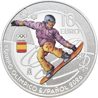 10 Euro Spanyolország 2025 - A 2026-os olimpiai csapat (Proof)