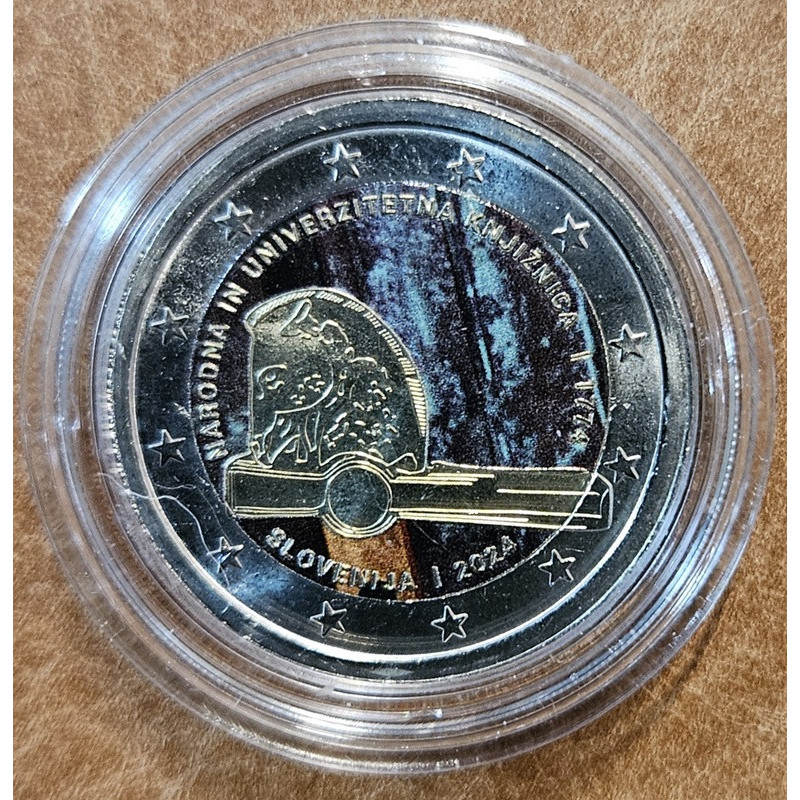 2 Euro Slovenia 2024 - National and University Library (colored UNC)