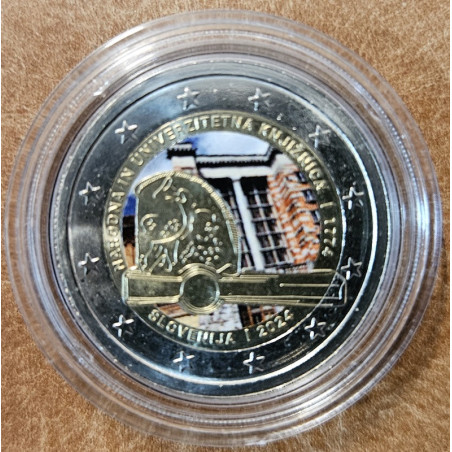2 Euro Szlovénia 2024 - Országos és Egyetemi Könyvtár IV. (színezett UNC)