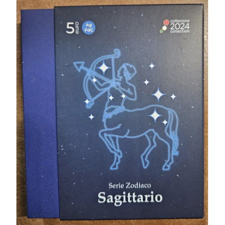 5 Euro Olaszország 2024 Zodiac: Nyilas (Ag BU)