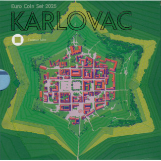 Chorvátsko 2025 sada 8 mincí Karlovac (BU)