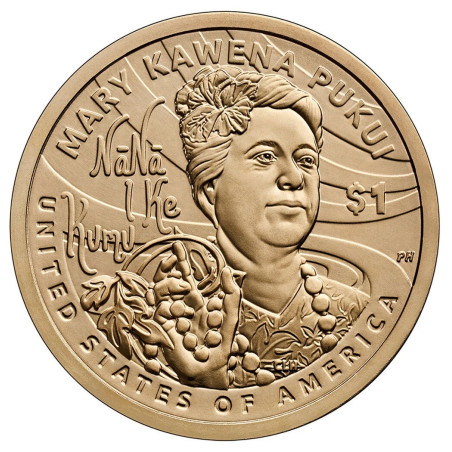 1 dollar USA 2025 Mary Kawena Pukui "D" (UNC)