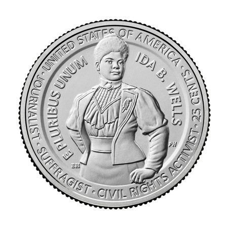 25 cent USA 2025 Ida B. Wells "S" (UNC)