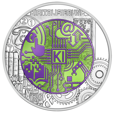 25 Euro Rakúsko 2025 - Digitalizácia (Niob Ag UNC)