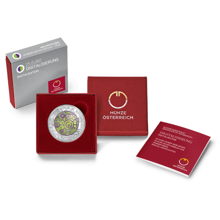 25 Euro Rakúsko 2025 - Digitalizácia (Niob Ag UNC)