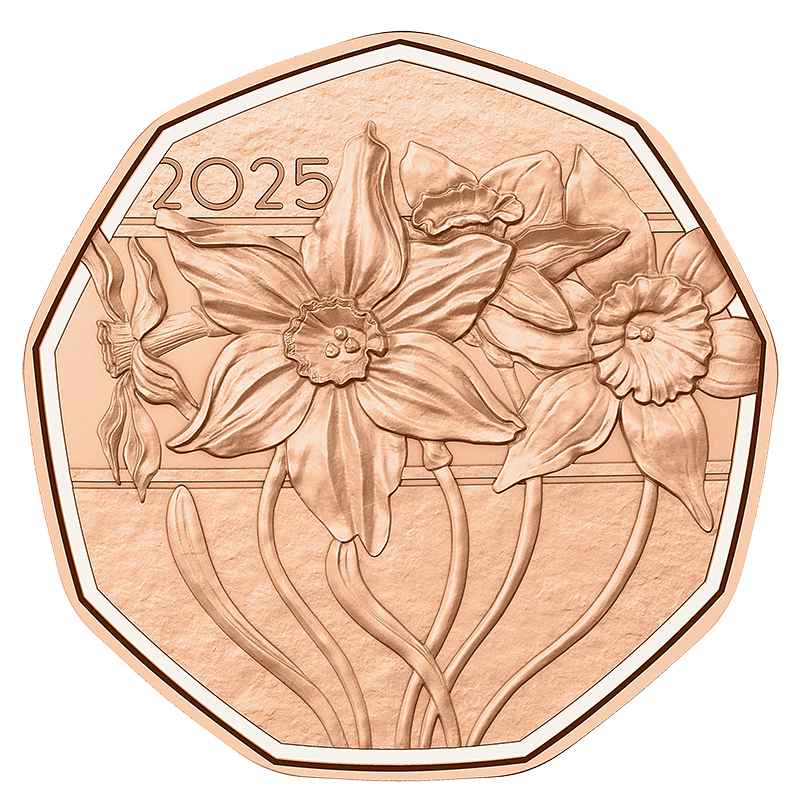 5 Euro Rakúsko 2025 - Narcis (UNC)