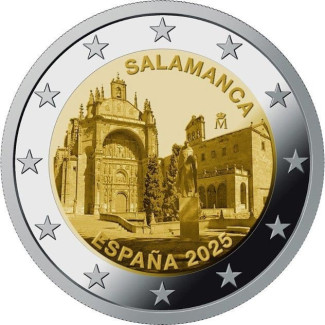 2 Euro Španielsko 2025 - Salamanca (UNC)
