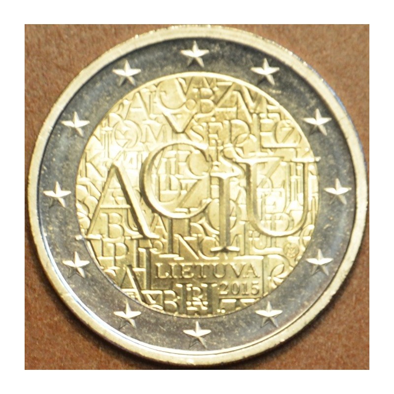 eurocoin eurocoins 2 Euro Lithuania 2015 - Aciu: lithuanian languag...