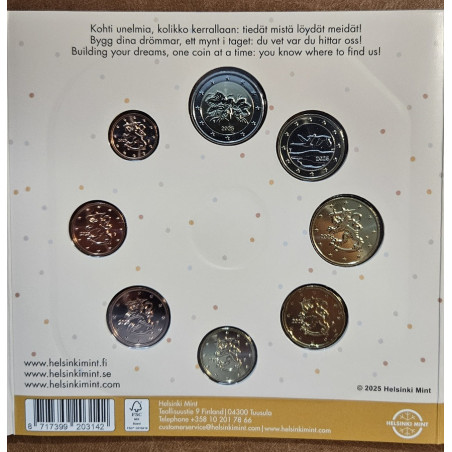 Finland 2025 set of 8 eurocoins - My first coins (BU)