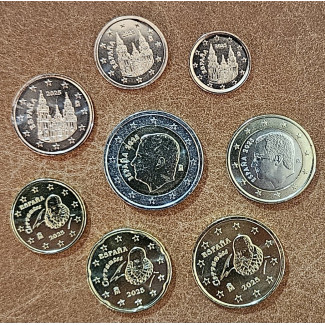 Španielsko 2025 sada 8 euromincí (UNC)