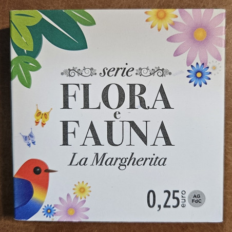 0,25 Euro Italy 2025 - Flora e Fauna: La Margherita (1 oz FDC)