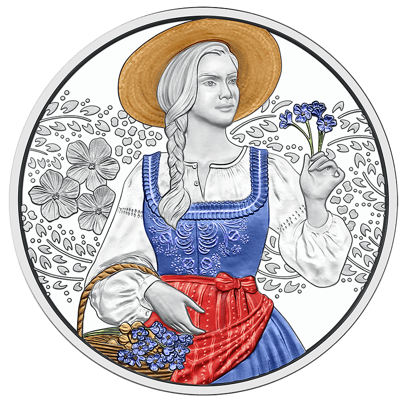 10 Euro Austria 2025 Aufdirndln – Linen (Proof)