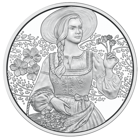 10 Euro Ausztria 2025 Aufdirndln – Vászon (BU)