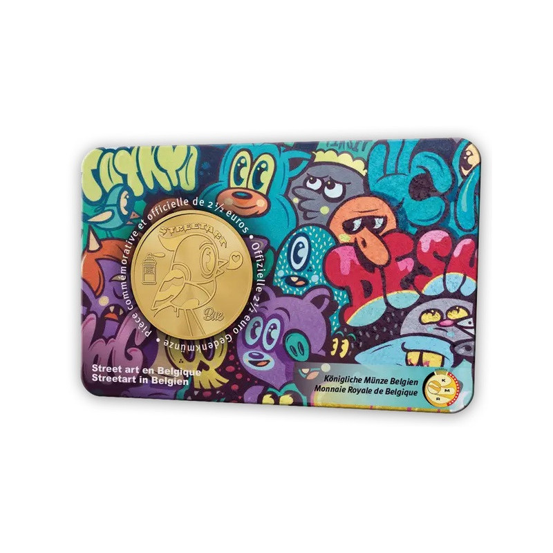 2,5 Euro Belgium 2025 - Street art (BU with french text)